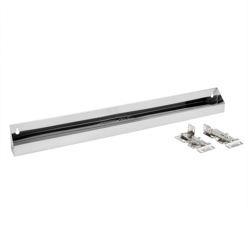 Rev-A-Shelf 28" Slim Tip-Out Sink Tray for Kitchen and Bathroom Base Cabinets, Large Pull Out Stainless Steel Storage Organizer, Silver, 6541-28-52 - Image 1